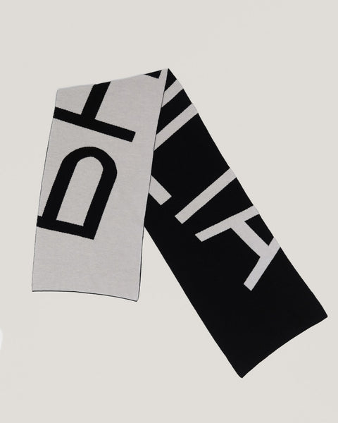 ANNA Logo Scarf in Merino Wool and Cashmere