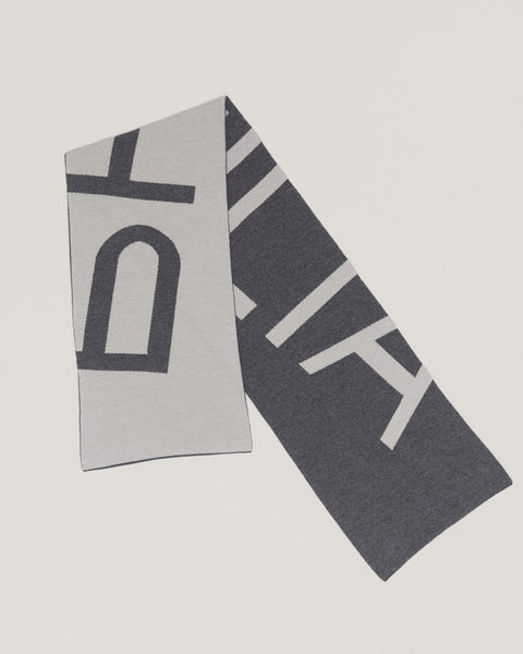 ANNA Logo Scarf in Merino Wool and Cashmere