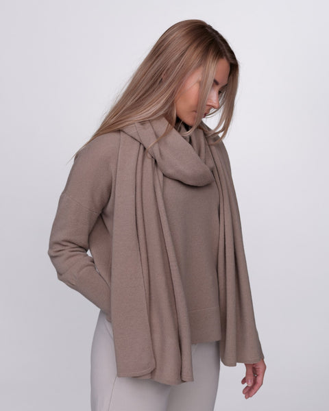AURORA Scarf in Merino Wool and Cashmere