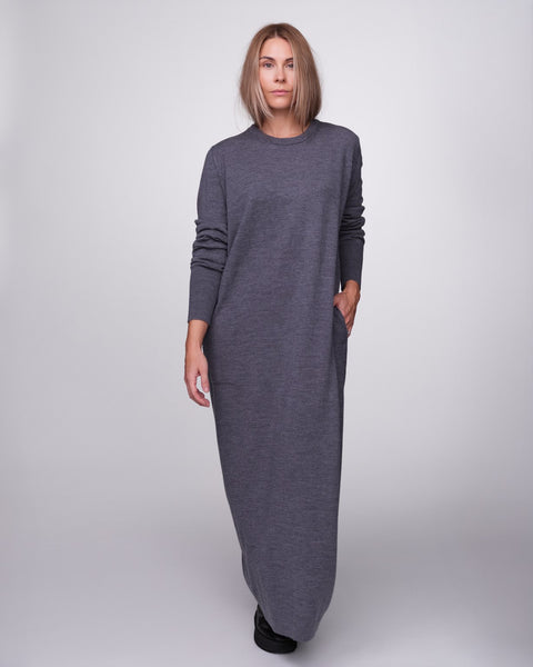 GIULIA Long Sleeve Merino Dress