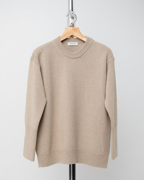 MARIA Round Neck Wool Sweater