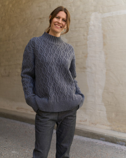 MARTA Cable Knit Wool Sweater