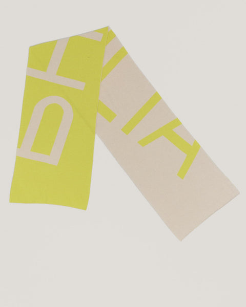 ANNA Logo Scarf in Merino Wool and Cashmere